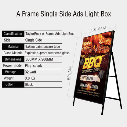 A-Frame Ads Light Box